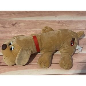 2019 Hasbro Pound Puppy Light Brown w/ Red Collar 16" Plush